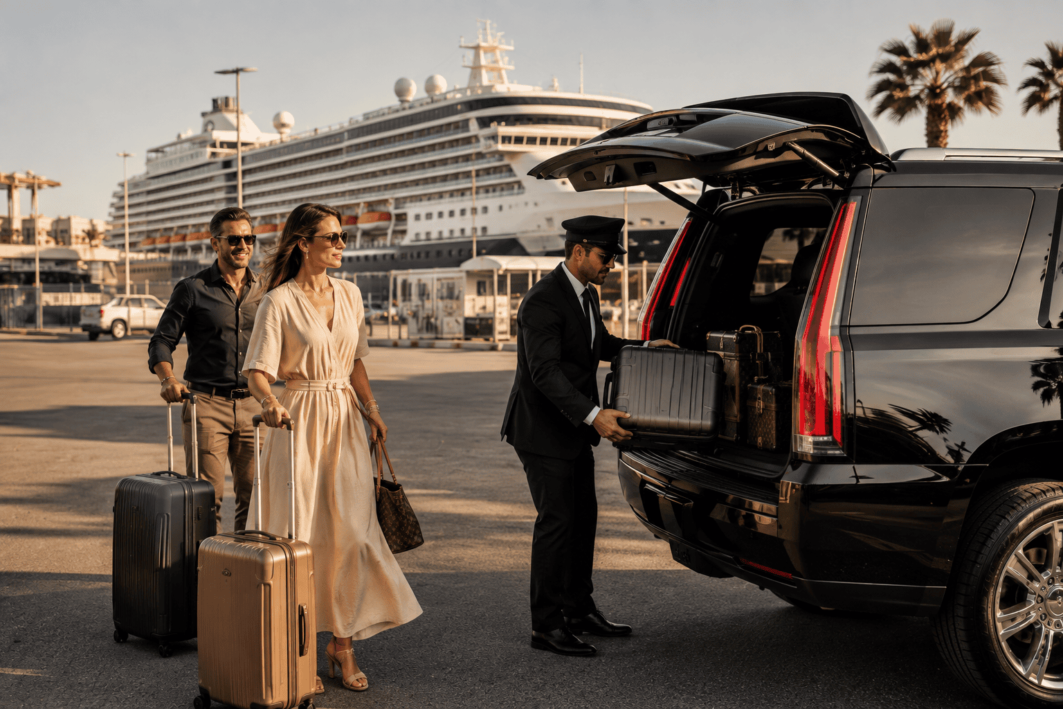 Cruise port transfer service