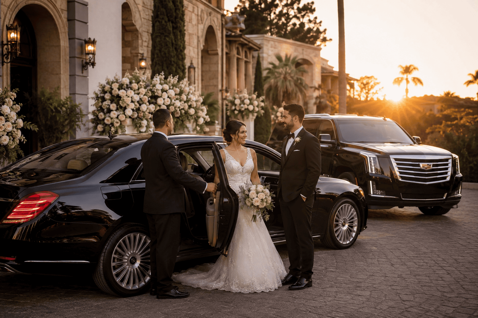 Luxury wedding transportation service