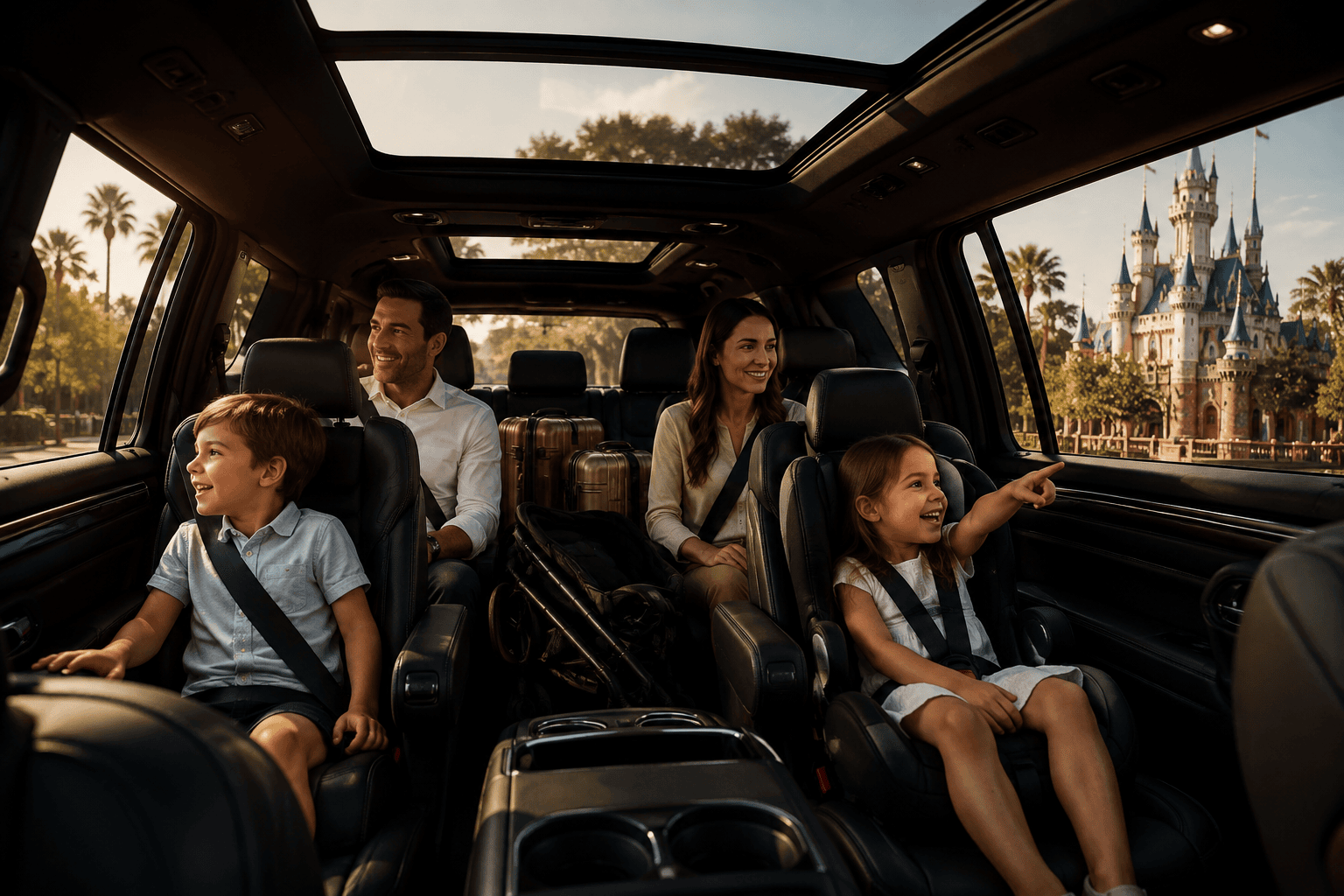 Luxury private transportation to Disneyland Resort