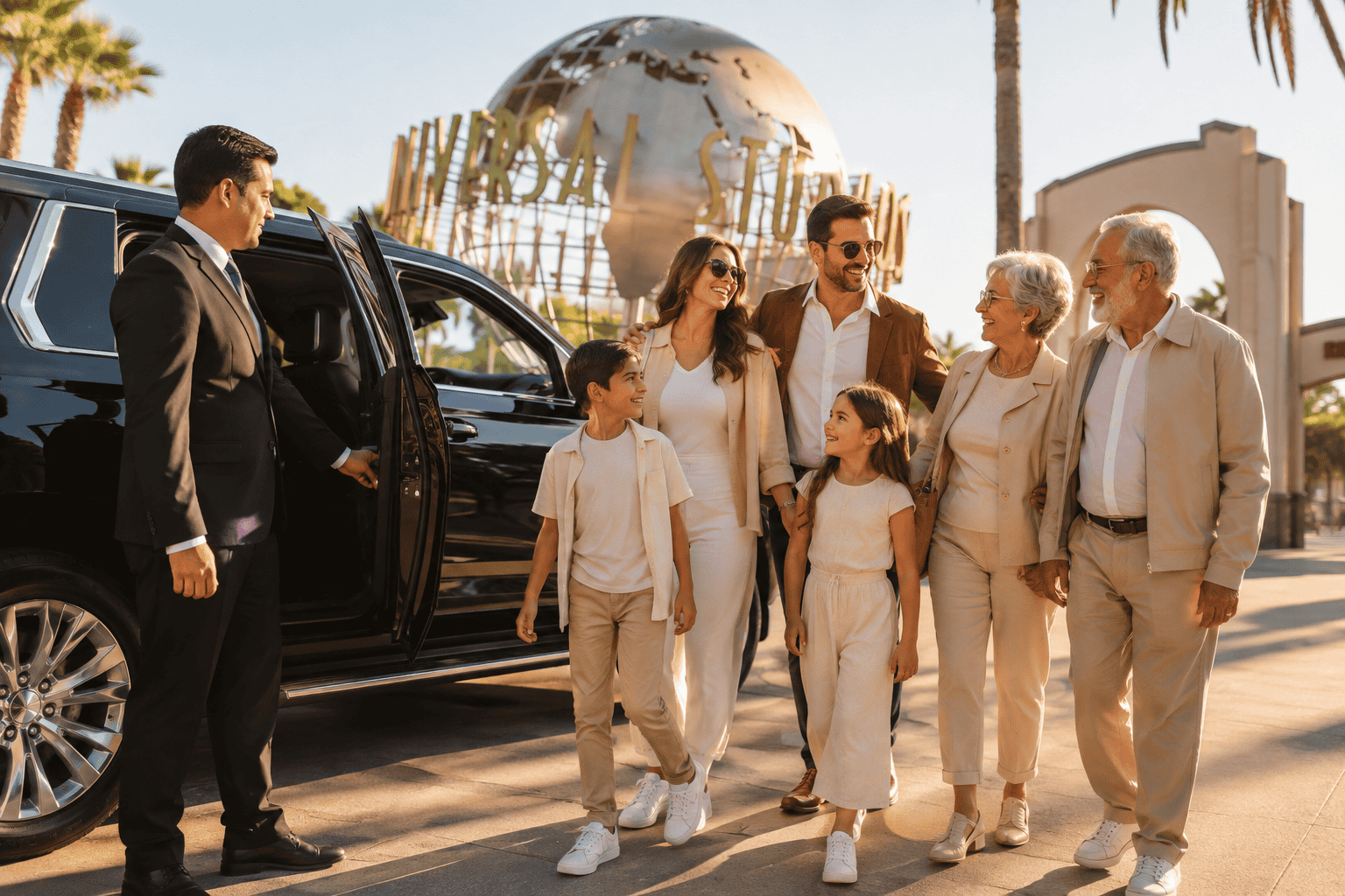 Universal Studios pickup locations across Southern California