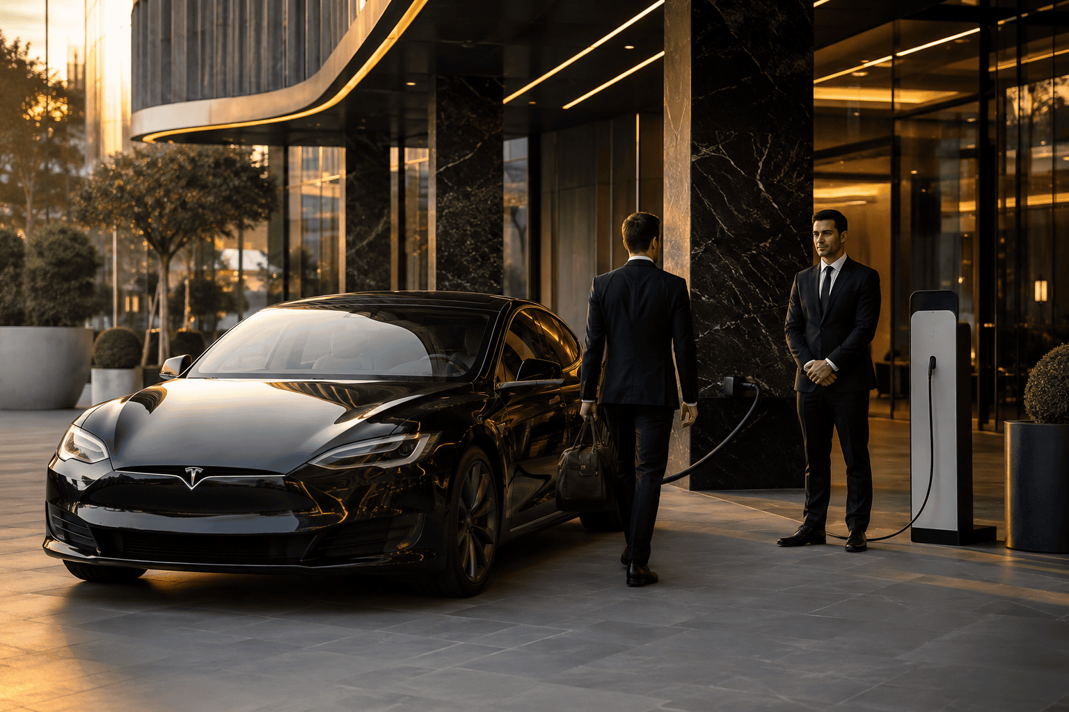 Tesla luxury vehicle