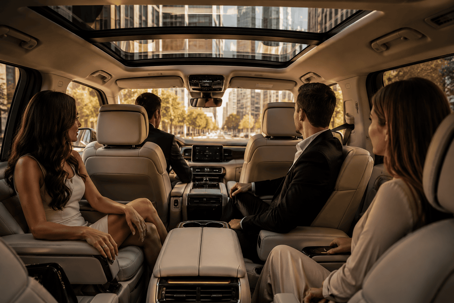 Premium luxury vehicle for a private city tour