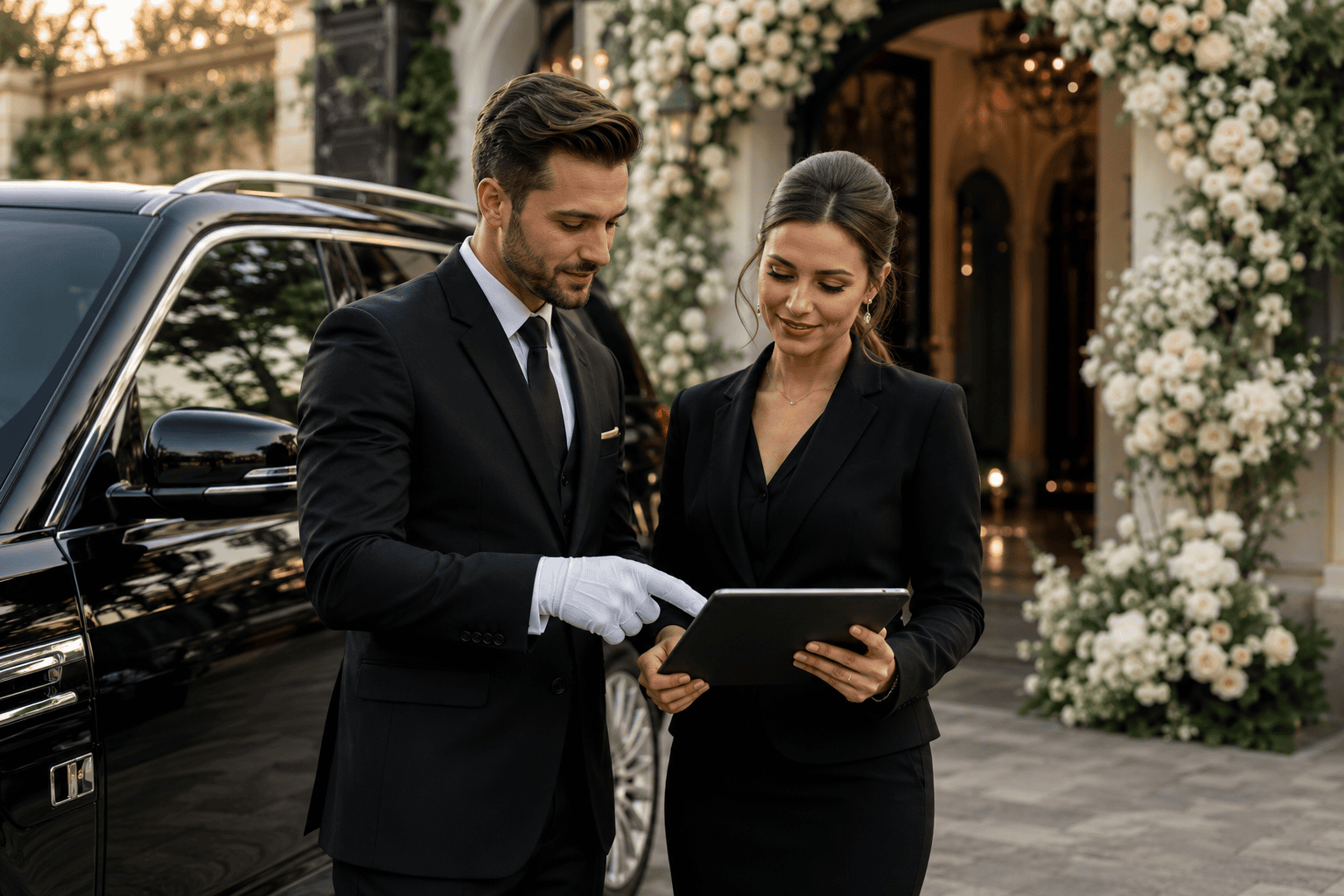 Wedding transportation planning process